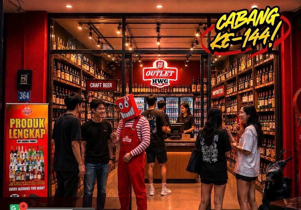 Outlet 23 Branch No. 144 store interior with mascot