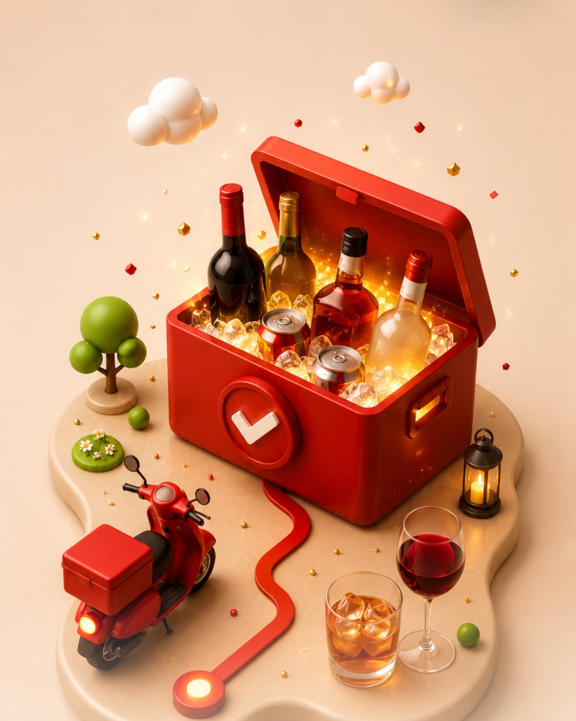 Sealed drinks verified for ages 21+